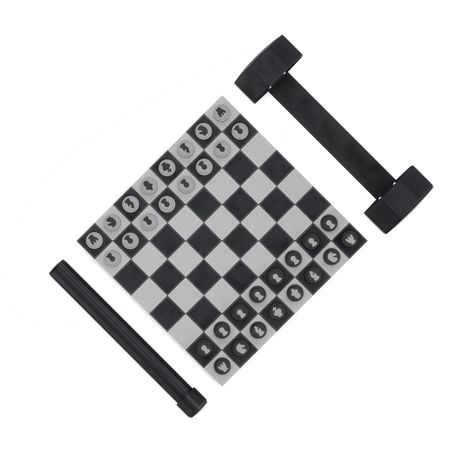 Prošiveni set za šah/dame ROLZ u crno-bijeloj verziji